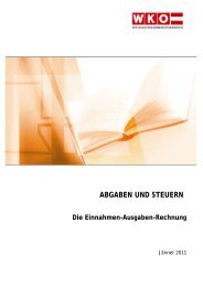 ABGABEN UND STEUERN Die Einnahmen-Ausgaben-Rechnung