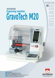 engraving machine GravoTech M20 - Gravograph
