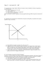 Cap. 5 â La curva IS â LM