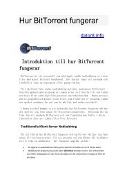 Hur BitTorrent fungerar - Dator