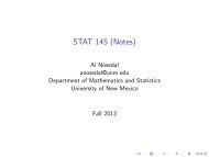 STAT 145 (Notes) - Department of Mathematics and Statistics