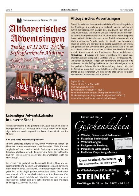 Stadtblatt Altötting - Stadt Altötting