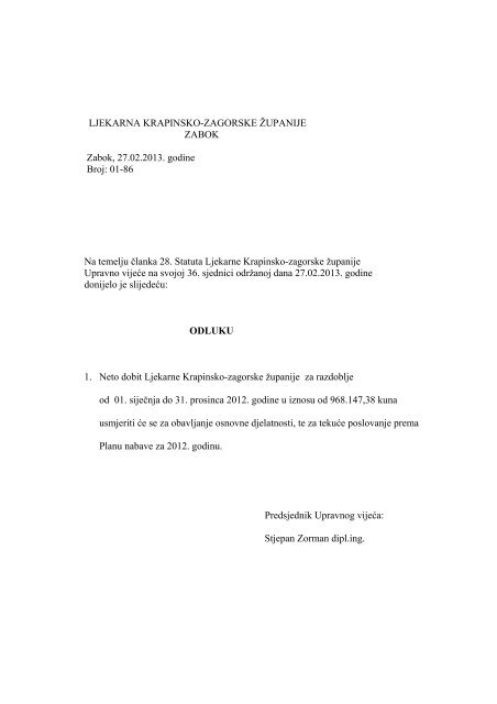 republika hrvatska krapinsko-zagorska Å¾upanija Å¾upanijska skupÅ¡tina