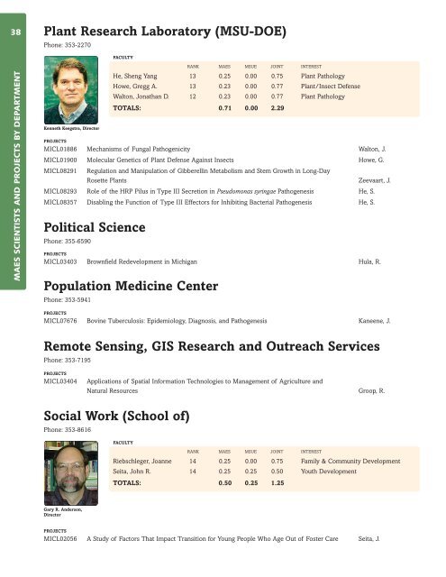 2005 Annual Report - AgBioResearch - Michigan State University