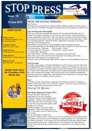 Issue: 18 14 June 2012 - Beaumaris Primary School