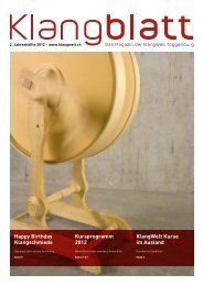 Ausgabe 2012-2 - Klangwelt Toggenburg