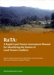 A Rapid Land Tenure Assessment Manual for Identifying the Nature ...