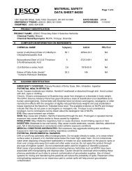Lesco three way ester label
