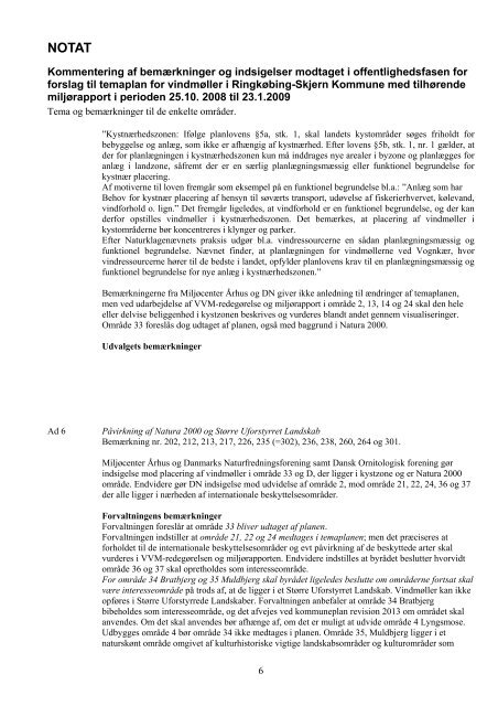 Notat - kommentering af bemÃ¦rkninger.pdf - RingkÃ¸bing-Skjern ...