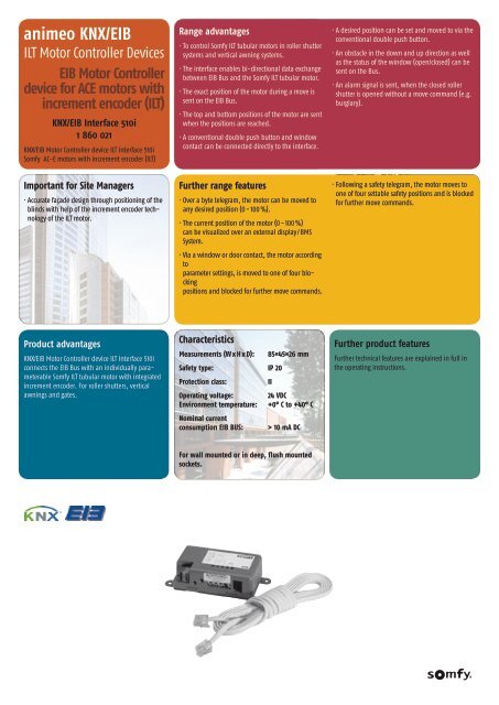 animeo KNX/EIB - Somfy