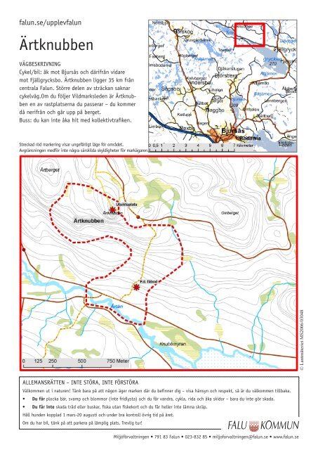 Ärtknubben – karta för utskrift (pdf 1,6 MB) - Falu Kommun