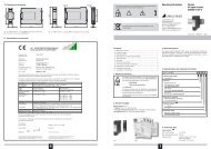 Passive DC signal isolator SINEAX TI 807-5 Operating Instructions