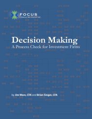 Decision Making A Process Check for Investment Firms - Dynamic ...