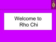 Rho Chi Society Beta Delta Chapter