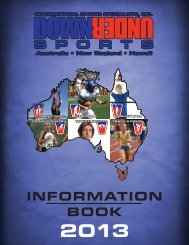 INFORMATION BOOK - Down Under Sports