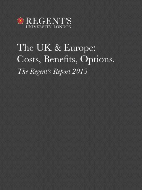 The UK & Europe - Regent's University London