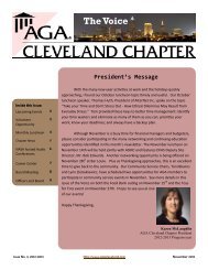 November 2012 - AGA Cleveland Chapter