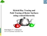 Ray Tracing Bezier Surface - IIIT Hyderabad