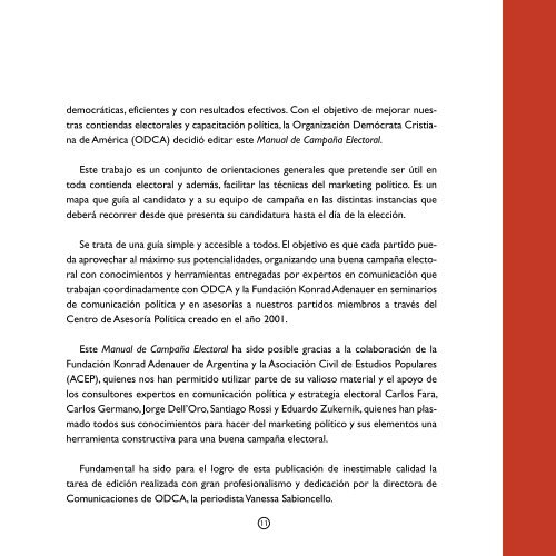 MANUAL DE CAMPAÑA ELECTORAL - ODCA