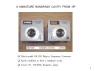 HP 5253 Frequency Converter makes a High Q VHF ... - Ve2azx.net