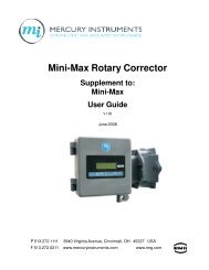 Mercury Mini-Max Rotary Corrector User Manual - The Meter and ...