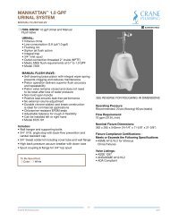 Spec Sheet - Crane Plumbing