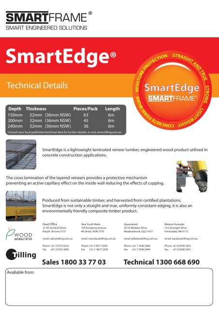 New SmartEdge Brochure.ai - Tilling Timber