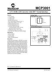 MCP3001 2.7V 10-Bit A/D Converter with SPI Serial ... - Microchip