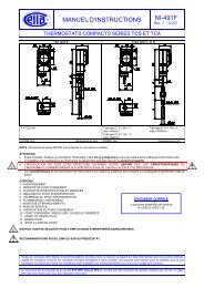 MANUEL D'INSTRUCTIONS NI-491F - Ettore Cella SPA