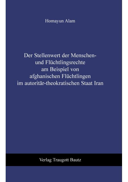 und Flüchtlingsrechte am Beispiel von afghanischen Flüchtlingen im