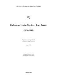 Collection Louis, Marie et Jean BOSSU - Archives dÃ©partementales
