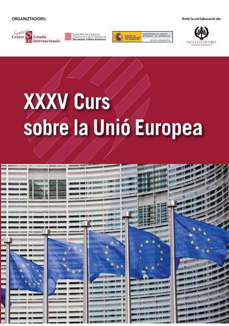 XXXV Curs sobre la Unió Europea - Generalitat de Catalunya