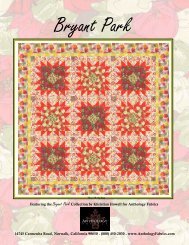 Featuring the Bryant Park Collection by Khristian ... - Anthology Fabrics