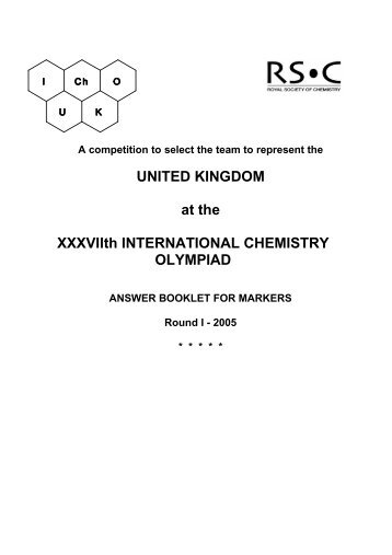 2005 Marking Scheme