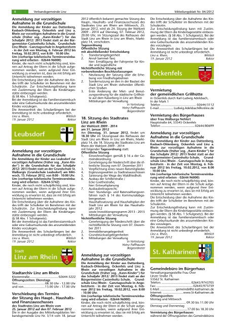 Ausgabe Nr. 4 vom 25.01.2012 - Verbandsgemeindeverwaltung ...