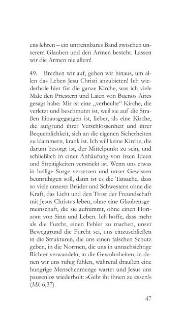 Apostolisches Schreiben 'Evangelii gaudium', Papst Franziskus