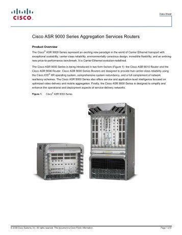 Cisco ASR 9000 Series Aggregation Services Routers - Spectra