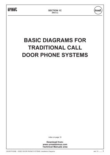 basic diagrams for traditional call door phone systems