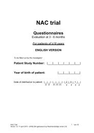 NAC trial - AMC Hematologie