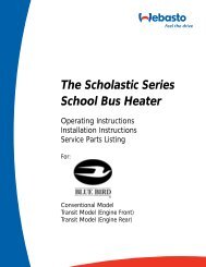 The Scholastic Series School Bus Heater - New York Bus Sales