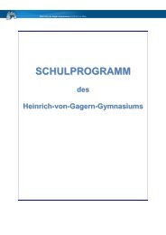 Schulprogramm 2012 - Heinrich-von-Gagern-Gymnasium