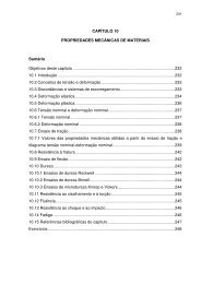 Capítulo 10 - Propriedades mecânicas de materiais - Unioeste