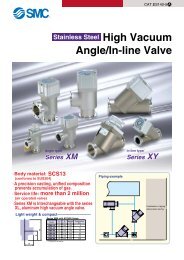 Stainless Steel High Vacuum Angle/In-line Valve - SMC Pneumatics