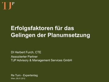 Erfolgsfaktoren fÃ¼r das Gelingen der Planumsetzung - TJP Advisory ...