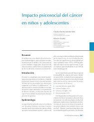 Impacto psicosocial del cÃ¡ncer en niÃ±os y adolescentes