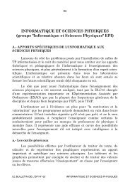 INFORMATIQUE ET SCIENCES PHYSIQUES ... - Archive-EduTice