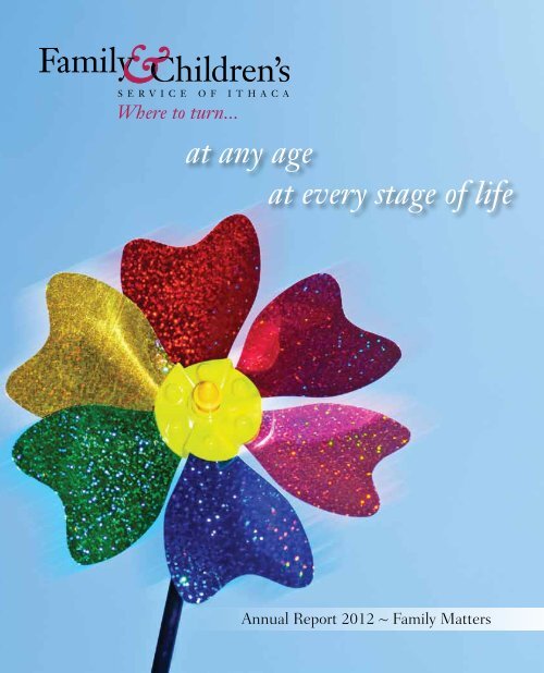 Our 2012 Annual Report! - Family & Children's Service of Ithaca