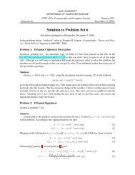 Solution to Problem Set 6 - Zoo - Yale University