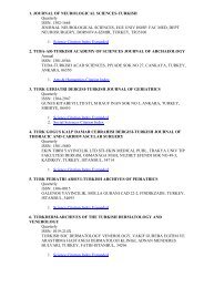 1. JOURNAL OF NEUROLOGICAL SCIENCES-TURKISH Quarterly ...