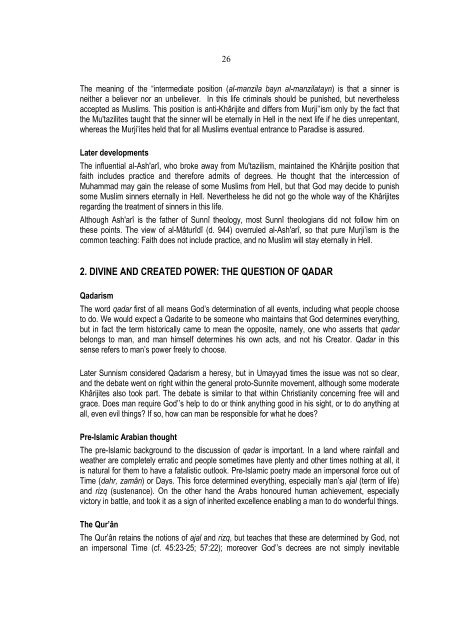 INTRODUCTION TO ISLAMIC THEOLOGY.pdf - CUEA